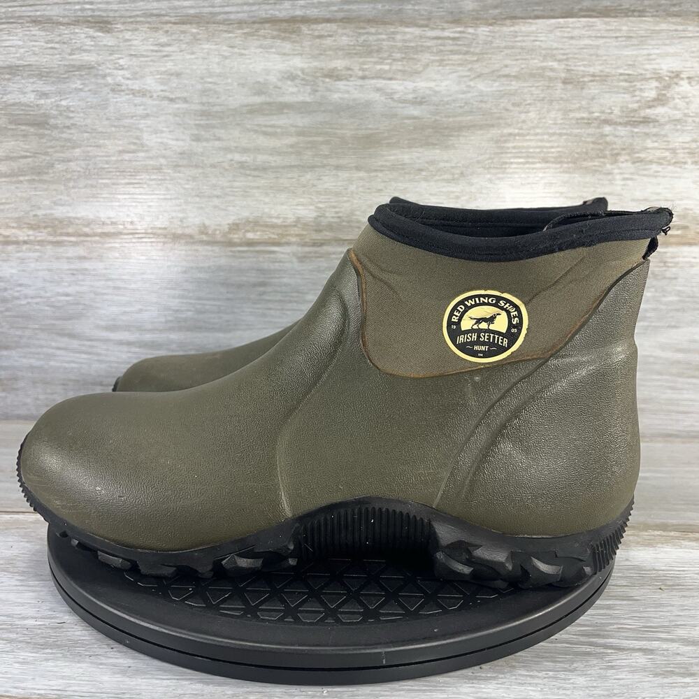 Red Wing Irish Setter Men’s Slip On Waterproof Rubber Ankle Boots Size 9.5